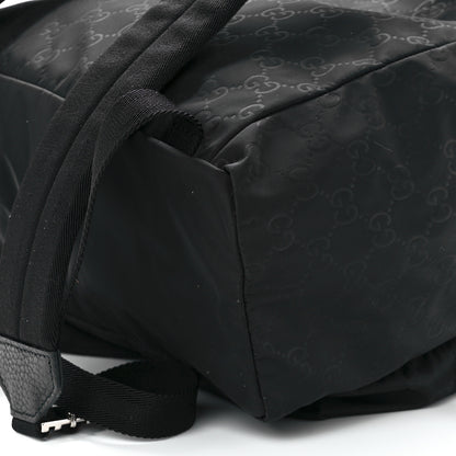 Gucci Nylon Monogram Medium Light Single Buckle Backpack Black 12 of 12