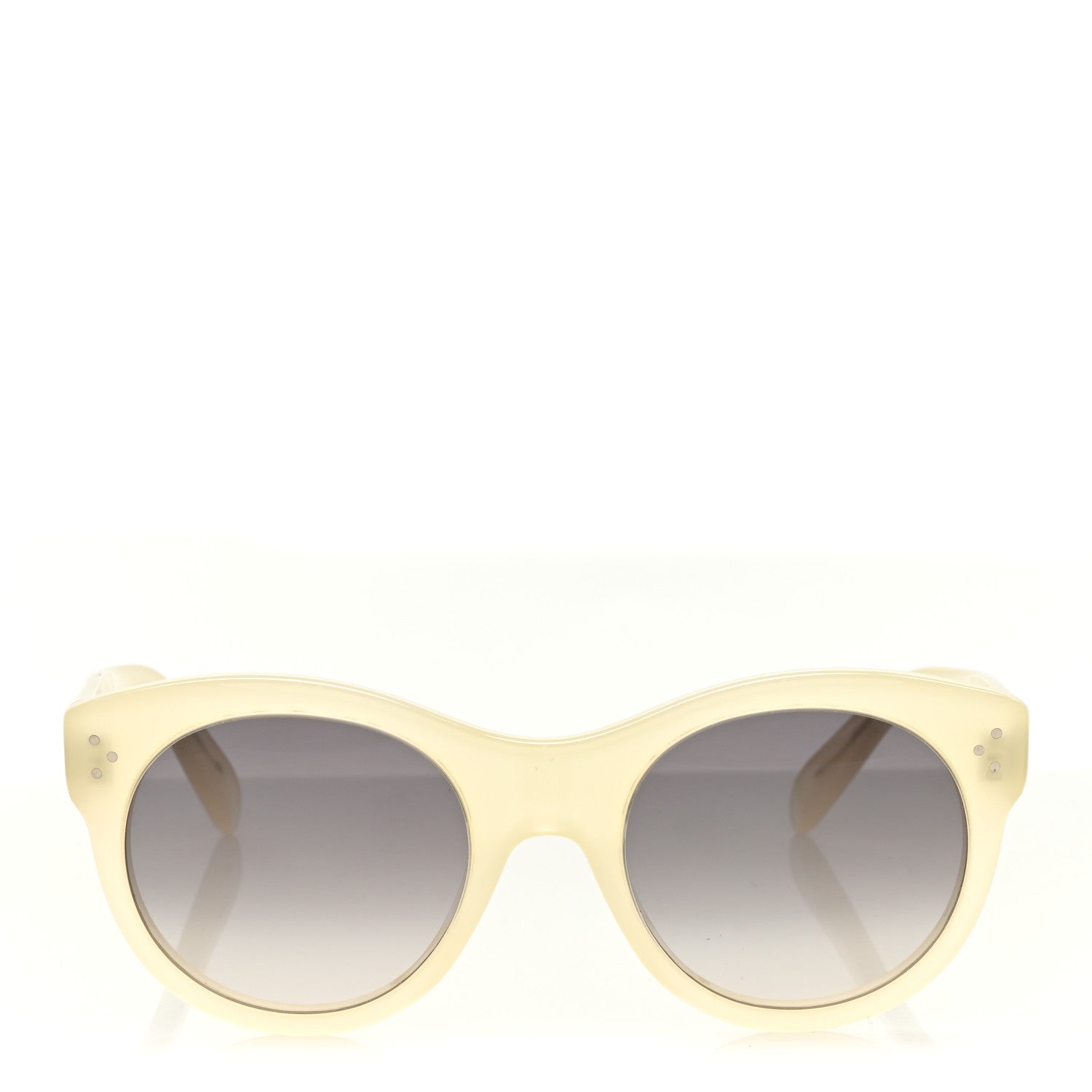 Celine Acetate Studded Round Sunglasses CL40170I White 2 of 7