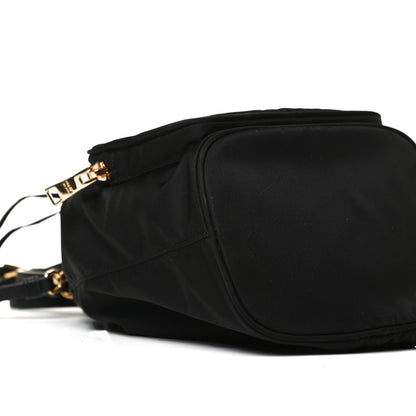 Prada Saffiano Tessuto Nylon Mini Bucket Crossbody Bag Black 8 of 12