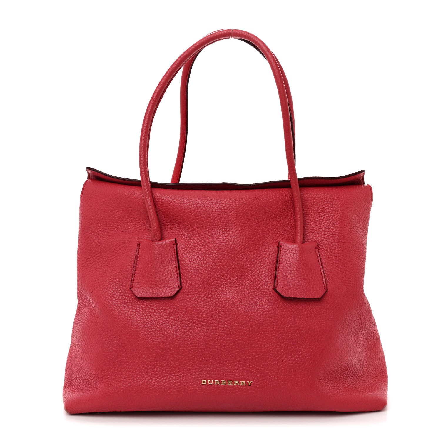 Burberry Grainy Calfskin Medium Baynard Tote Pink Azalea 1 of 15