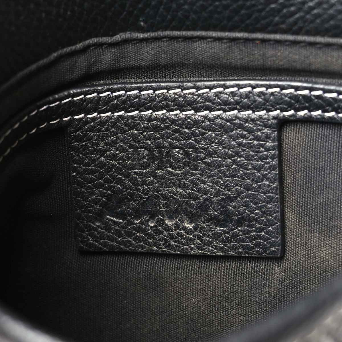 Christian Dior X KAWS Grained Calfskin Bee Saddle Pouch Black 5 of 8
