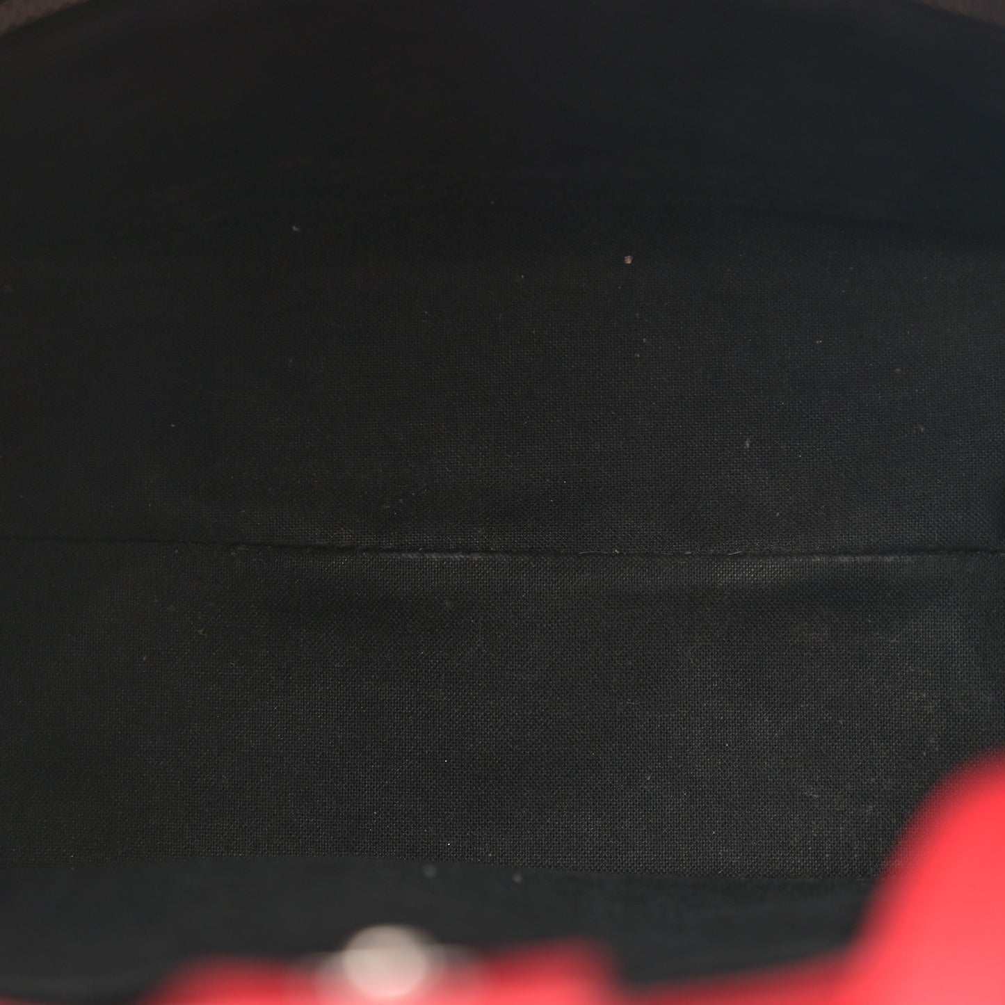 Squared Calfskin Logo North South Shopper Tote XXS Red