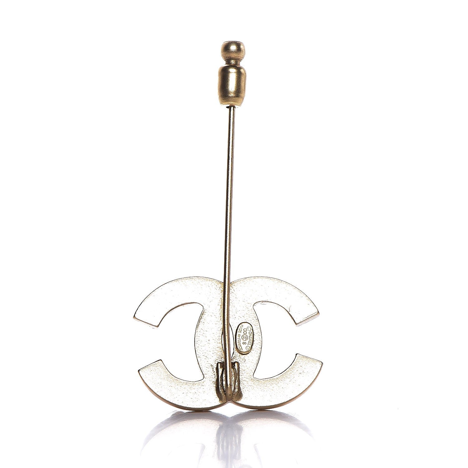 Chanel Pearl CC Brooch Gold 3 of 6