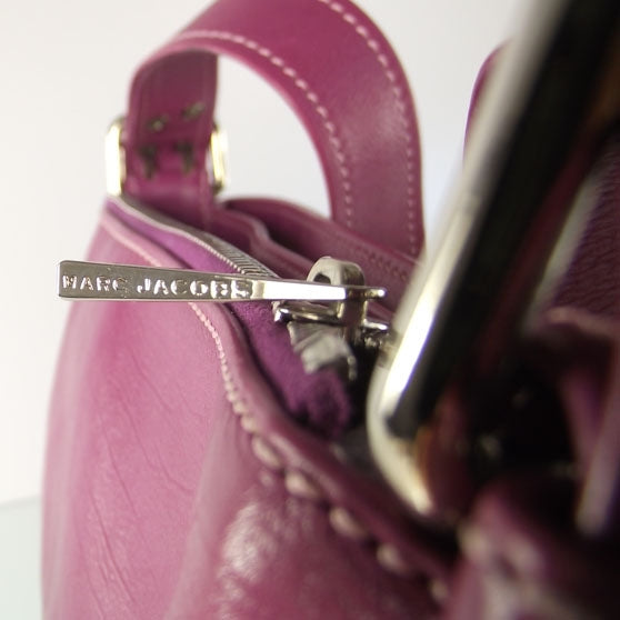 Marc Jacobs Leather Sophia Hobo Violet 8 of 10