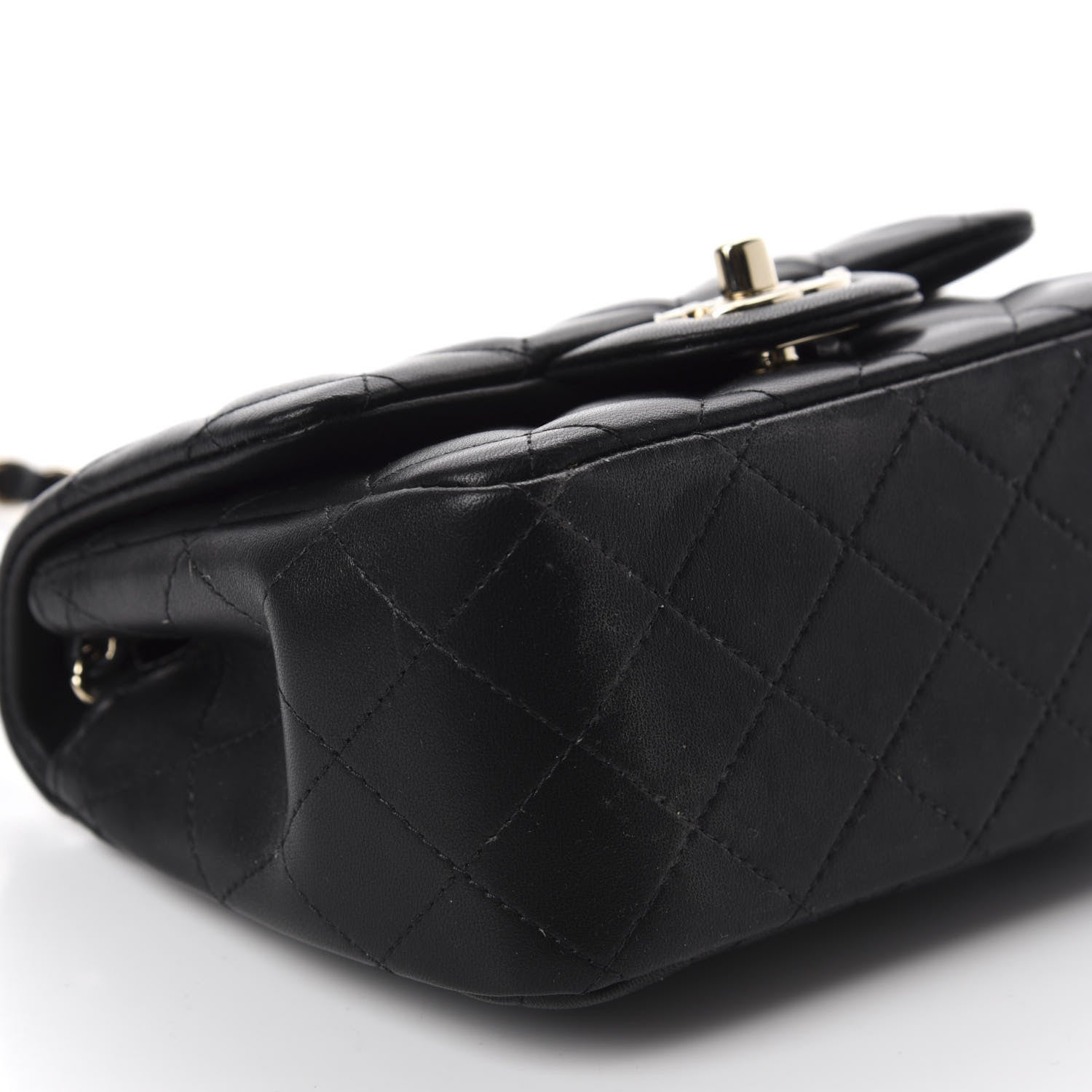 Chanel Lambskin Quilted Mini Square Flap Black 6 of 11