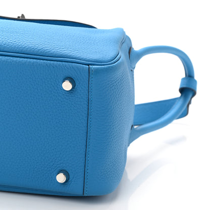 Hermes Taurillon Clemence Lindy 26 Bleu Frida 9 of 9