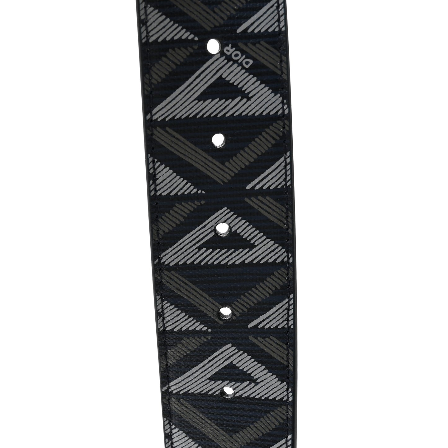 Coated Canvas Calfskin CD Diamond Belt 105 42 Navy