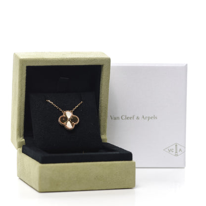 Van Cleef & Arpels 18K Yellow Gold Guilloche Vintage Alhambra Pendant Necklace 8 of 8