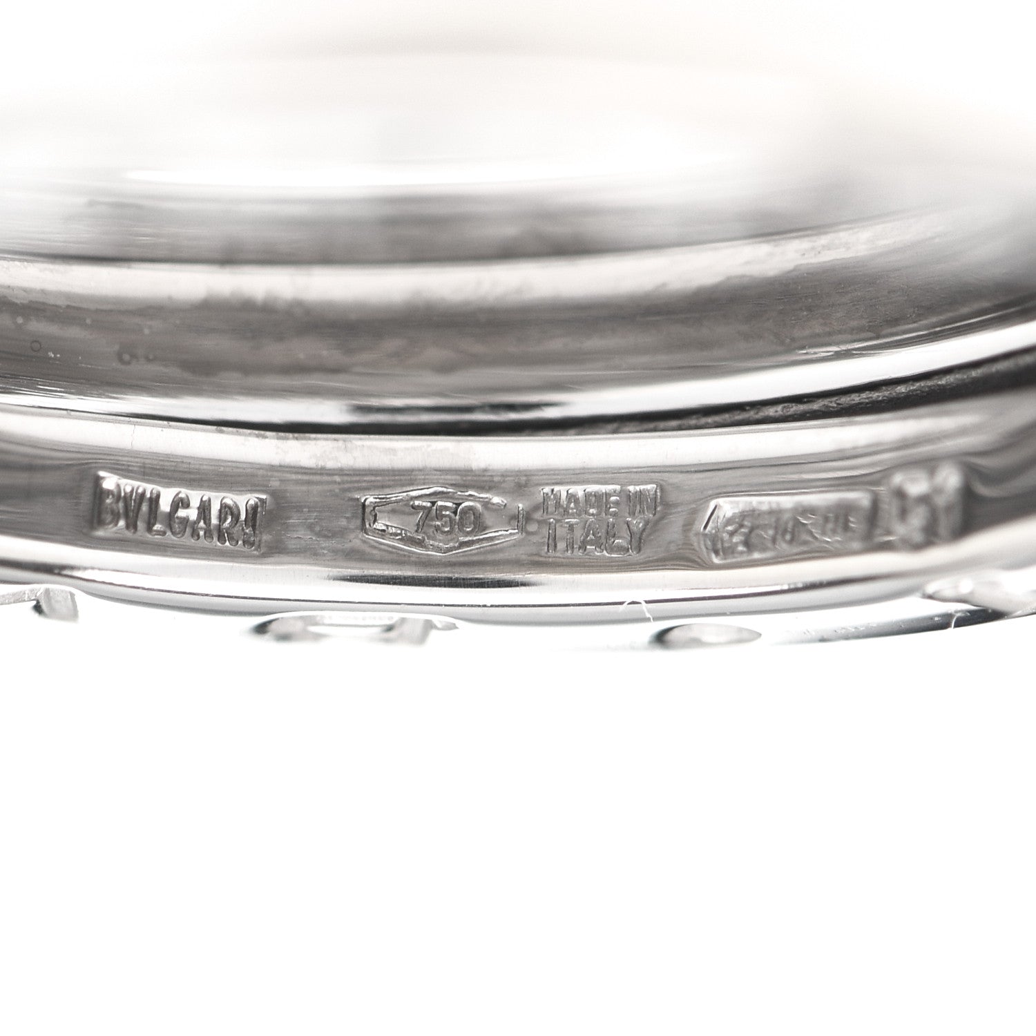 Bulgari 18K White Gold B.Zero1 Four-Band Ring 51 5.75 5 of 6