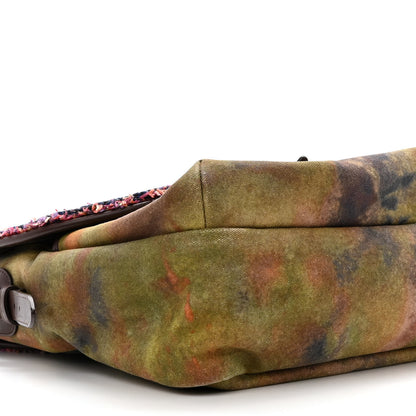 Chanel Washed Toile Large Graffiti On The Pavements Messenger Khaki Multicolor 9 of 10