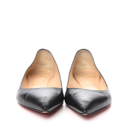 Christian Louboutin Shiny Nappa Ballalla Flats 38 Black 2 of 7