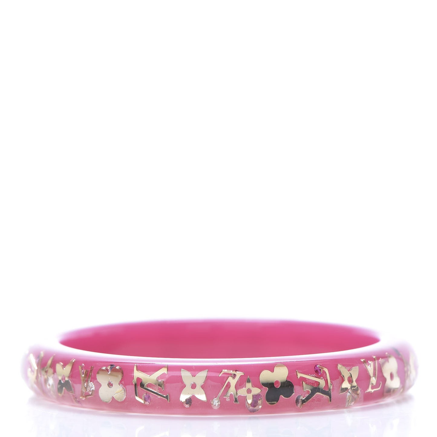Resin Swarovski Medium Inclusion Bracelet PM Framboise