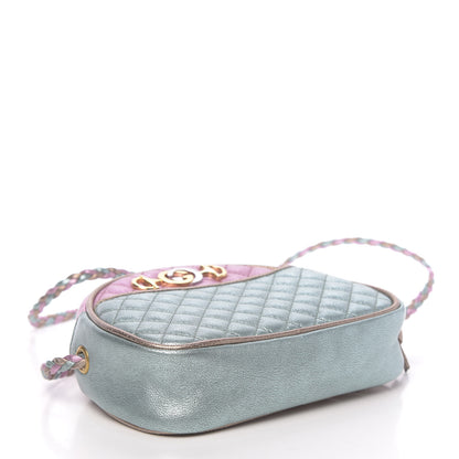 Gucci Laminated Nappa Trapuntata Mini Zumi Dome Shoulder Bag Rosa Lago Rame 4 of 11