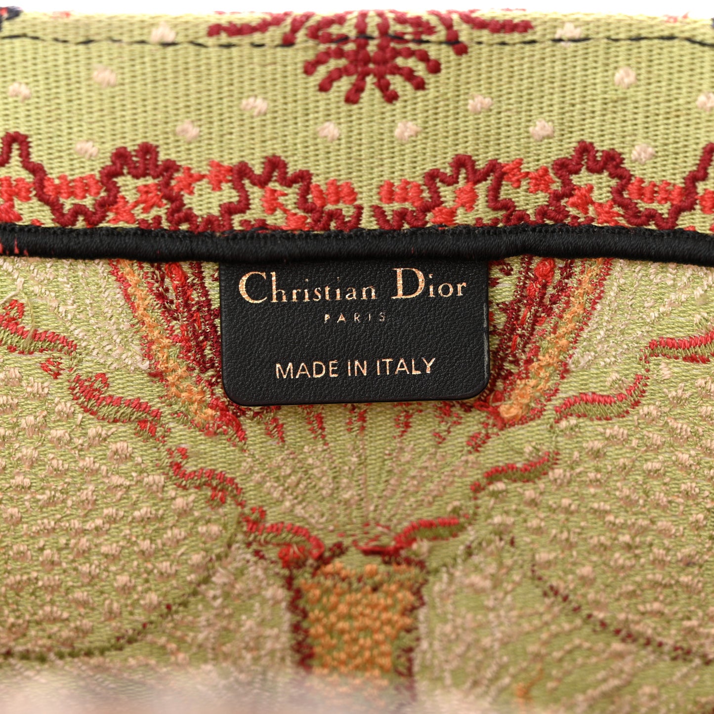 DIOR Canvas Embroidered Large In Lights Book Tote Multicolor