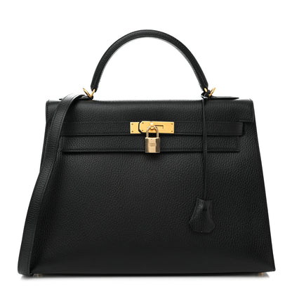 Hermes Ardennes Kelly Sellier 32 Black 1 of 12