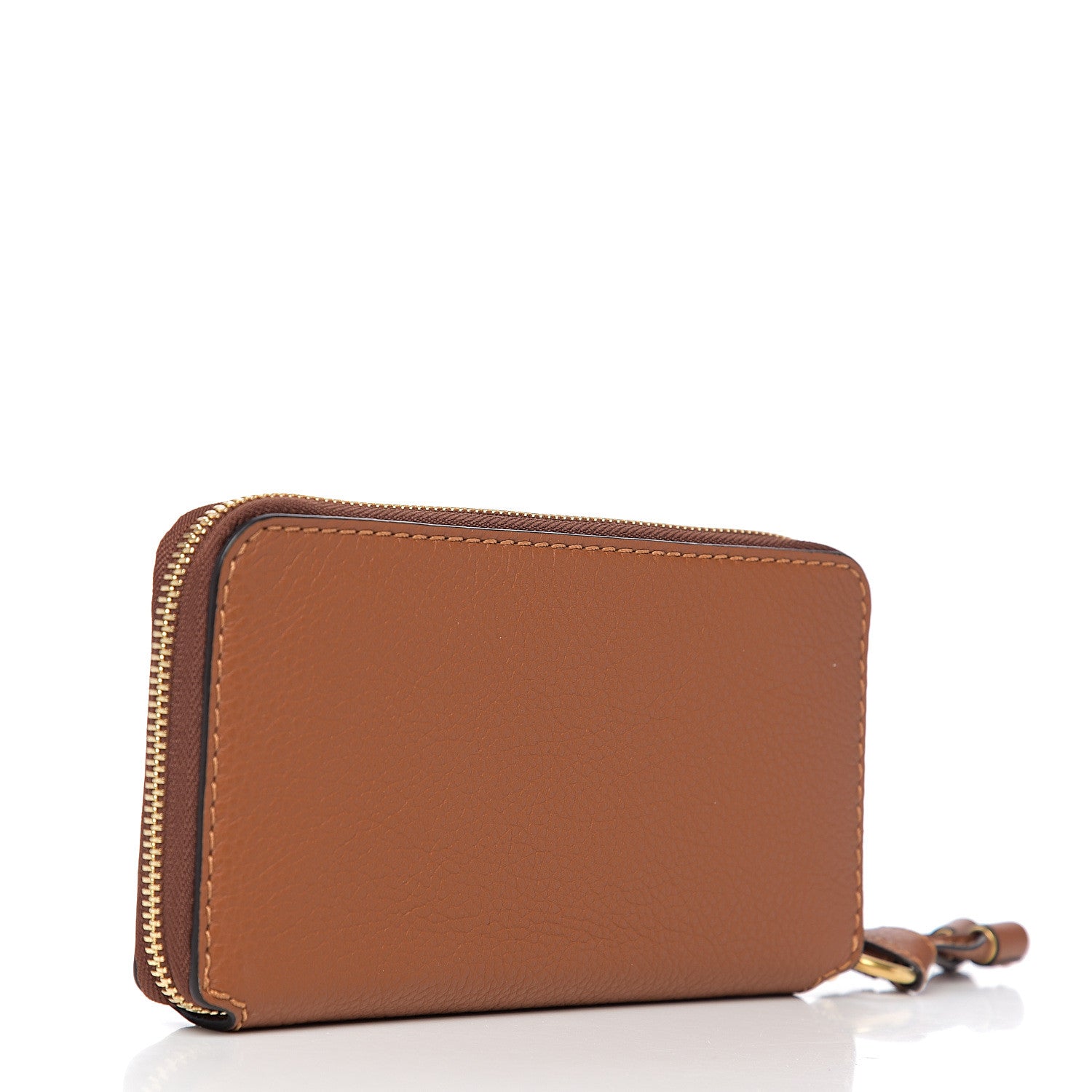 Chloe Grained Calfskin Marcie Long Zip Around Wallet Tan 2 of 5