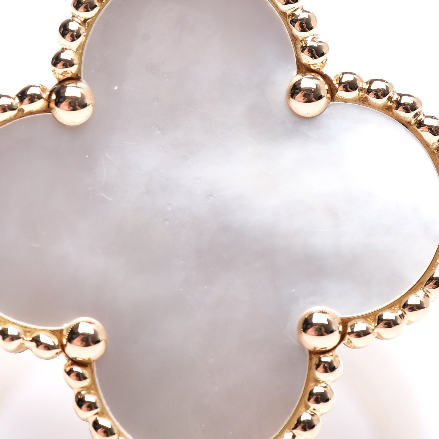 18K Yellow Gold Mother of Pearl Magic Alhambra Ring 47 4