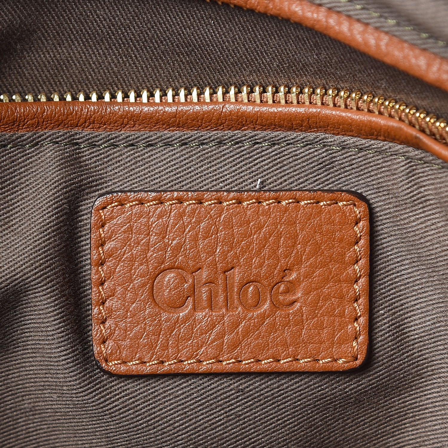 Chloe Calfskin Large Marcie Satchel Tan 6 of 8