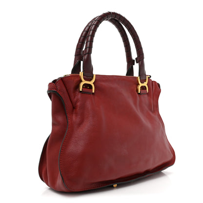 Chloe Calfskin Medium Marcie Satchel Garnet 3 of 13