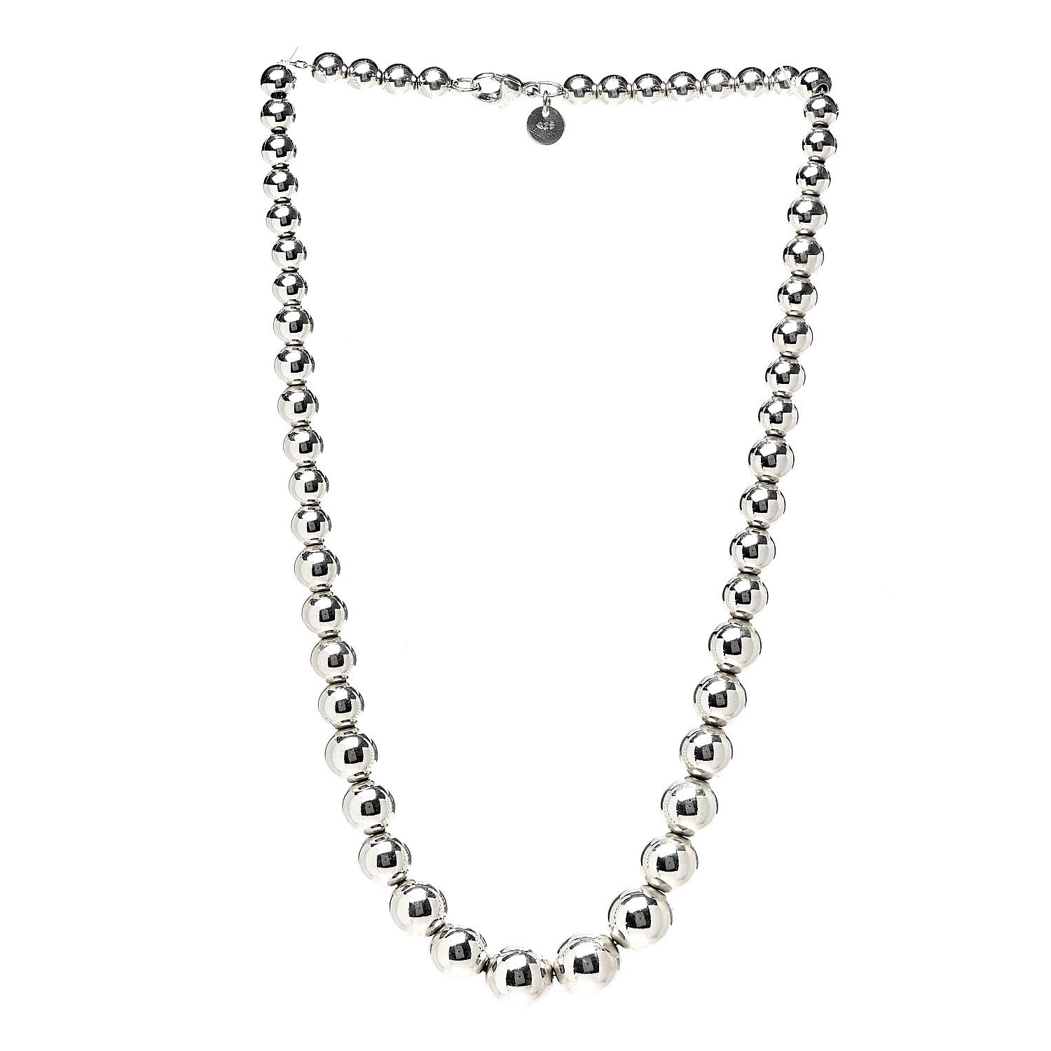 Tiffany Sterling Silver HardWear Graduated Ball Necklace 2 of 5