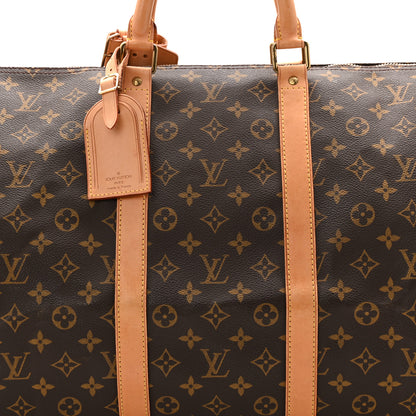 Louis Vuitton Monogram Keepall Bandouliere 55 7 of 9