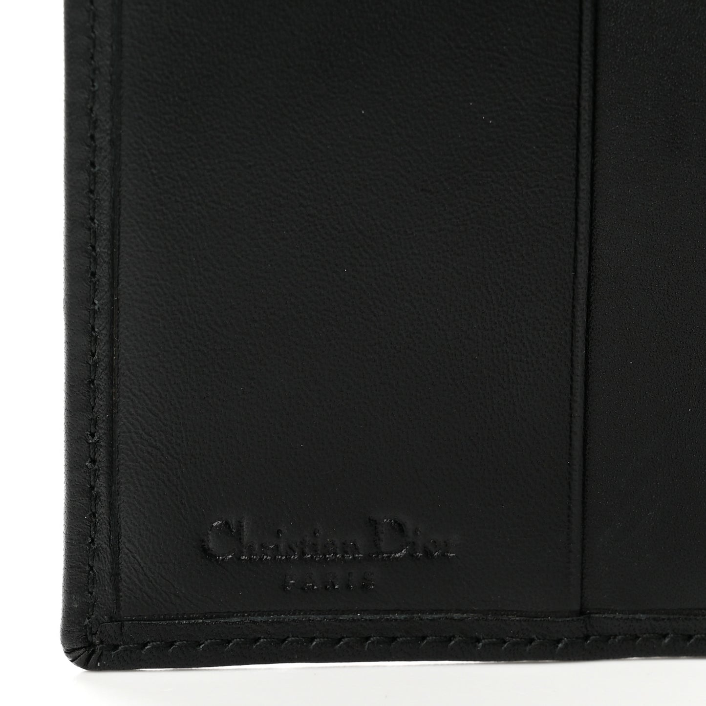 Monogram Compact Wallet Black