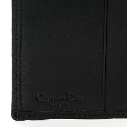 Christian Dior Monogram Compact Wallet Black 6 of 7