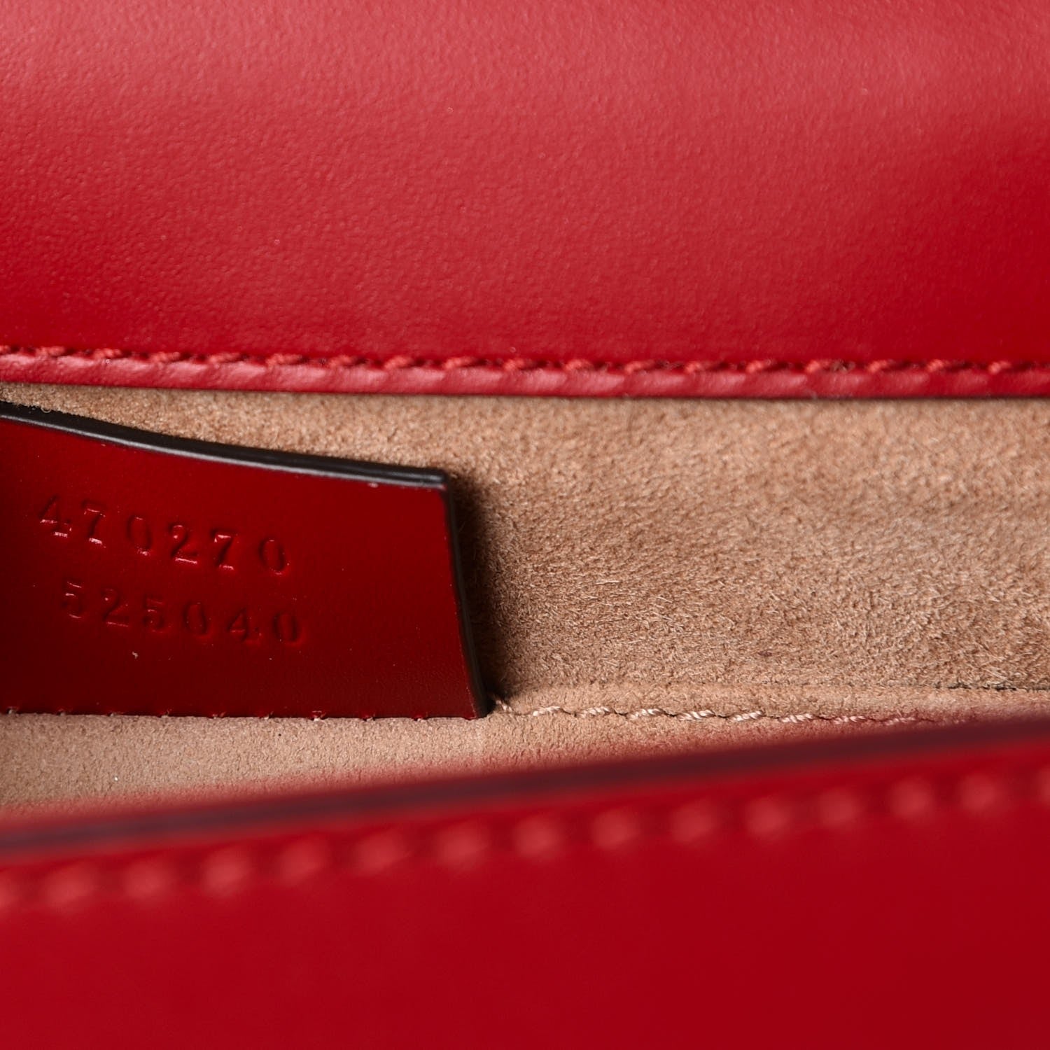 Gucci Calfskin Mini Sylvie Top Handle Bag Hibiscus Red 8 of 13