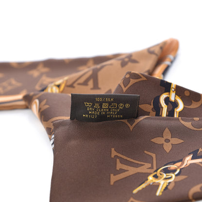 Louis Vuitton Silk Monogram Confidential Bandeau Brown 5 of 5