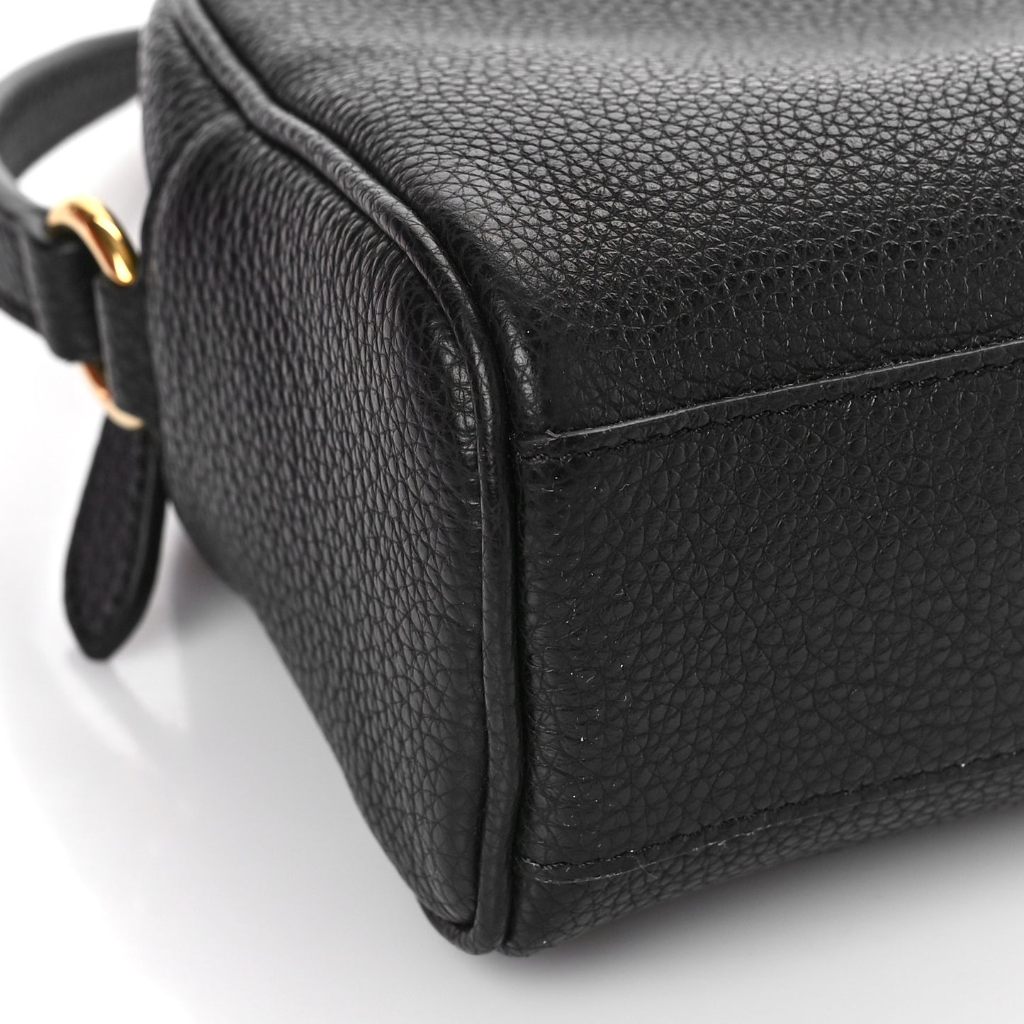 Calfskin Travel Camera Crossbody Bag Black