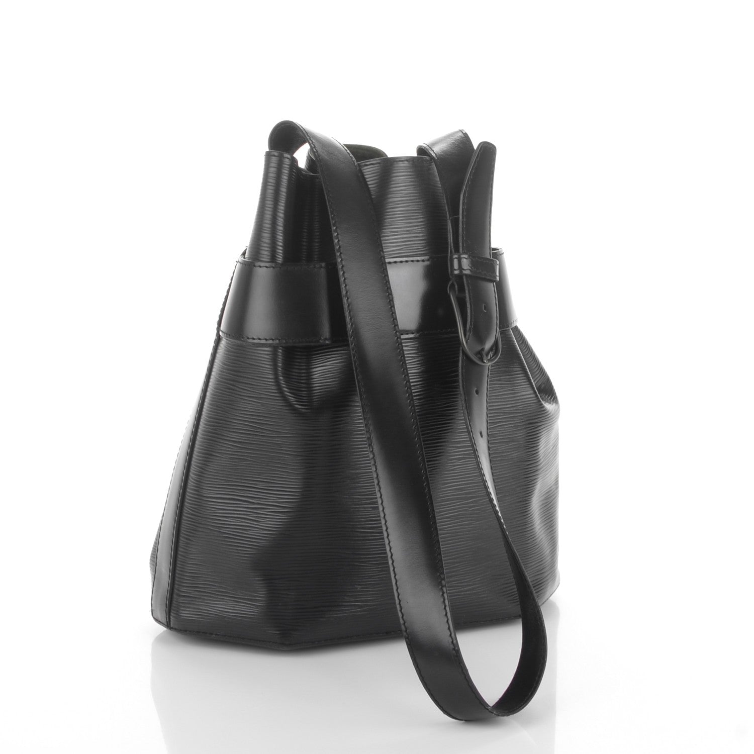 Louis Vuitton Epi Sac D'Epaule Black 3 of 7