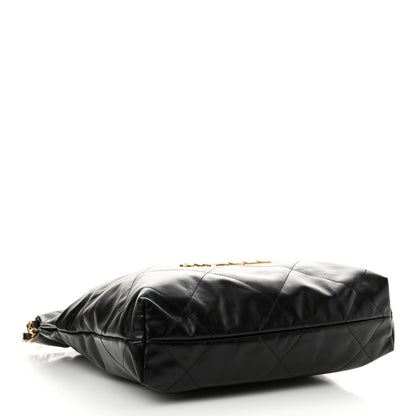 Chanel Shiny Calfskin Quilted Small Chanel 22 Black 5 of 11