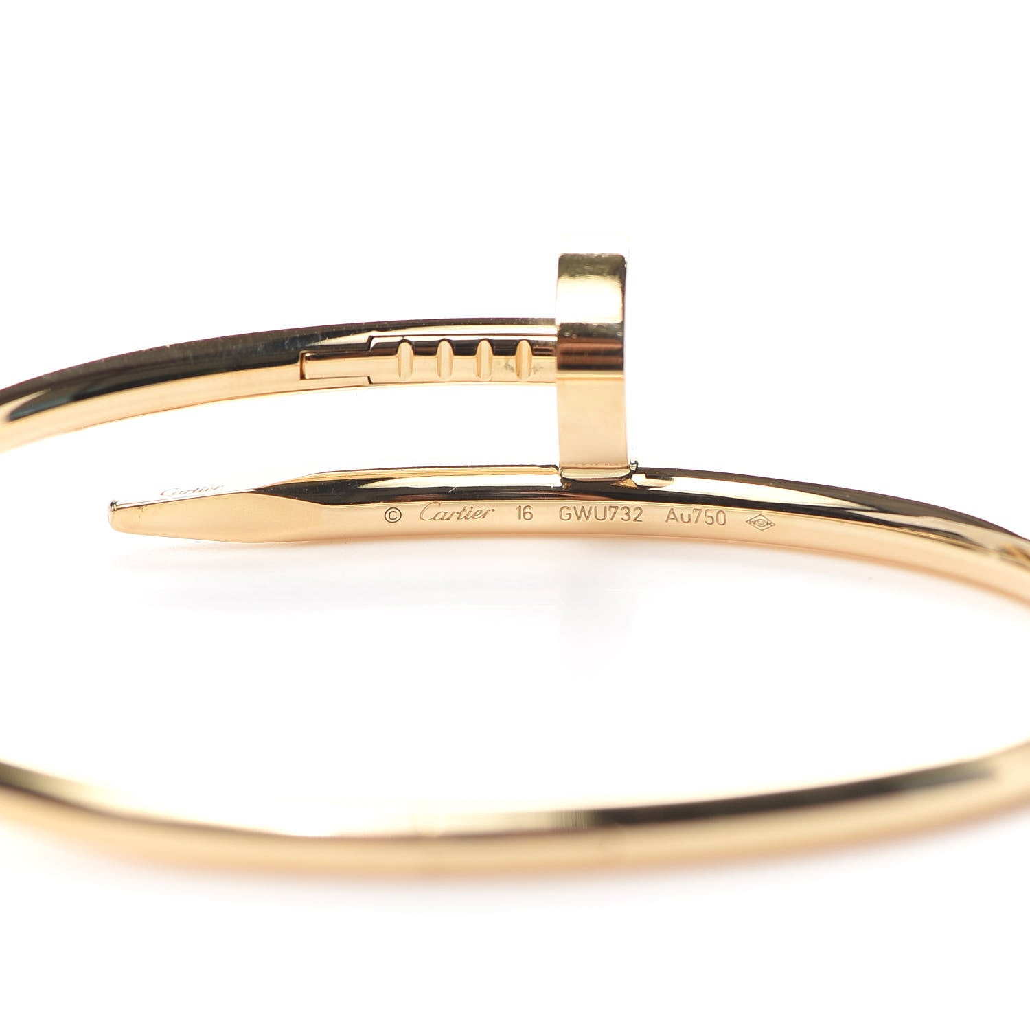 Cartier 18K Yellow Gold Juste Un Clou Bracelet 16 4 of 6