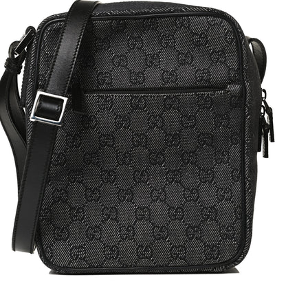 Gucci GG Monogram Flight Small Crossbody Bag Black 8 of 14