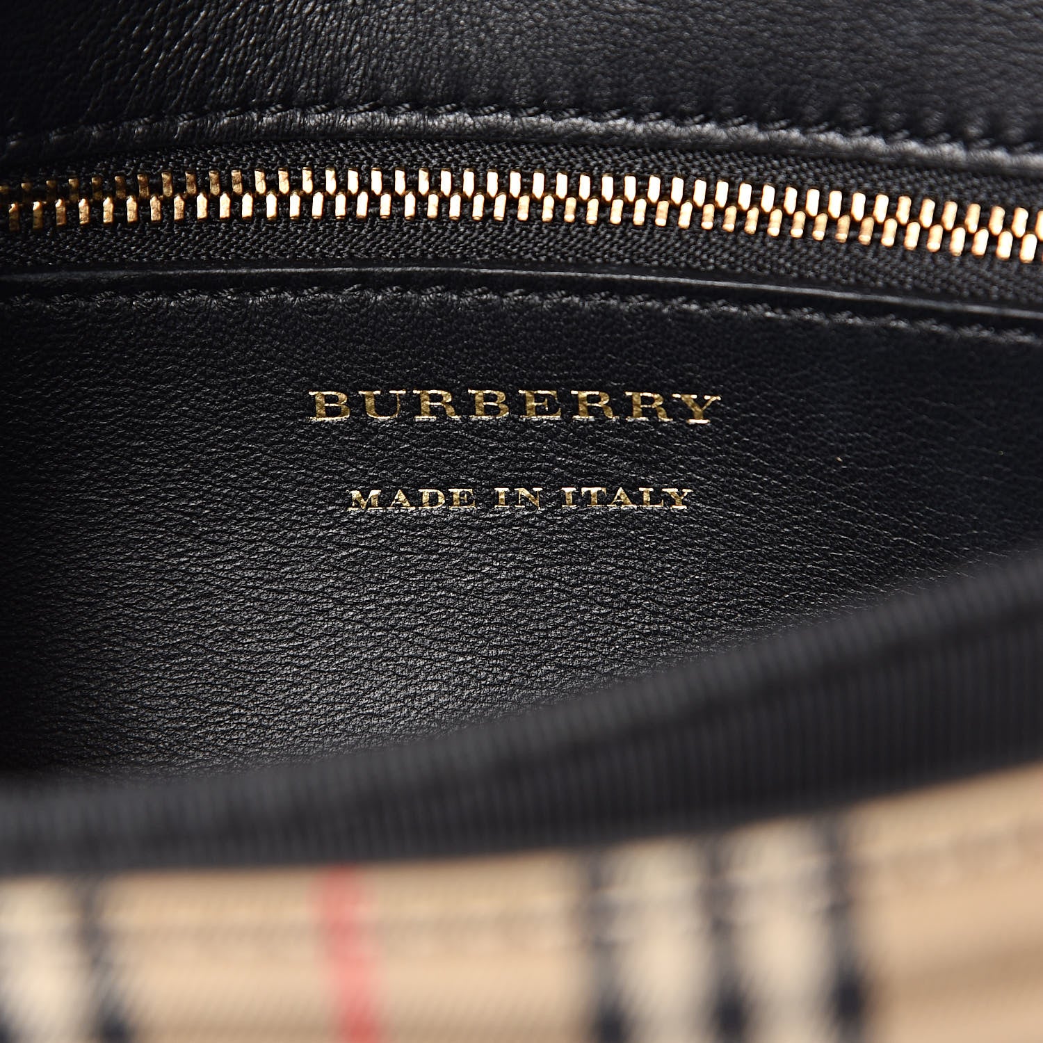 Burberry Smooth Calfskin 1983 Knight Check Link Shoulder Bag Black 6 of 11