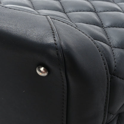 Chanel Calfskin Quilted Small Easy Shopping Tote Black 9 of 11