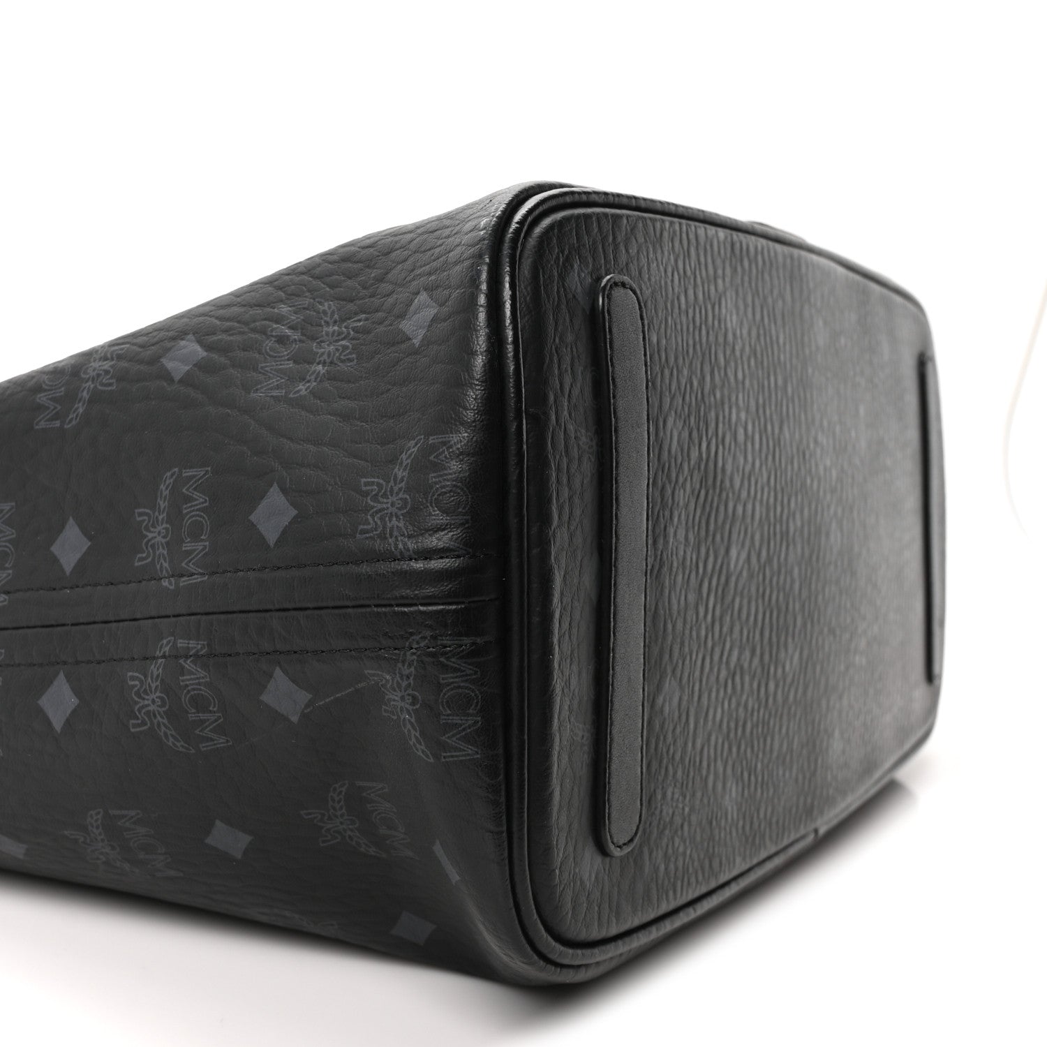 MCM Visetos Medium Liz Reversible Shopper Tote Black 9 of 10