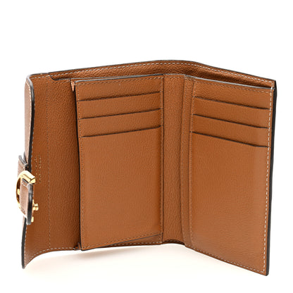Delvaux Grained Rodeo Calfskin Brillant Compact Wallet Vegetal 6 of 8