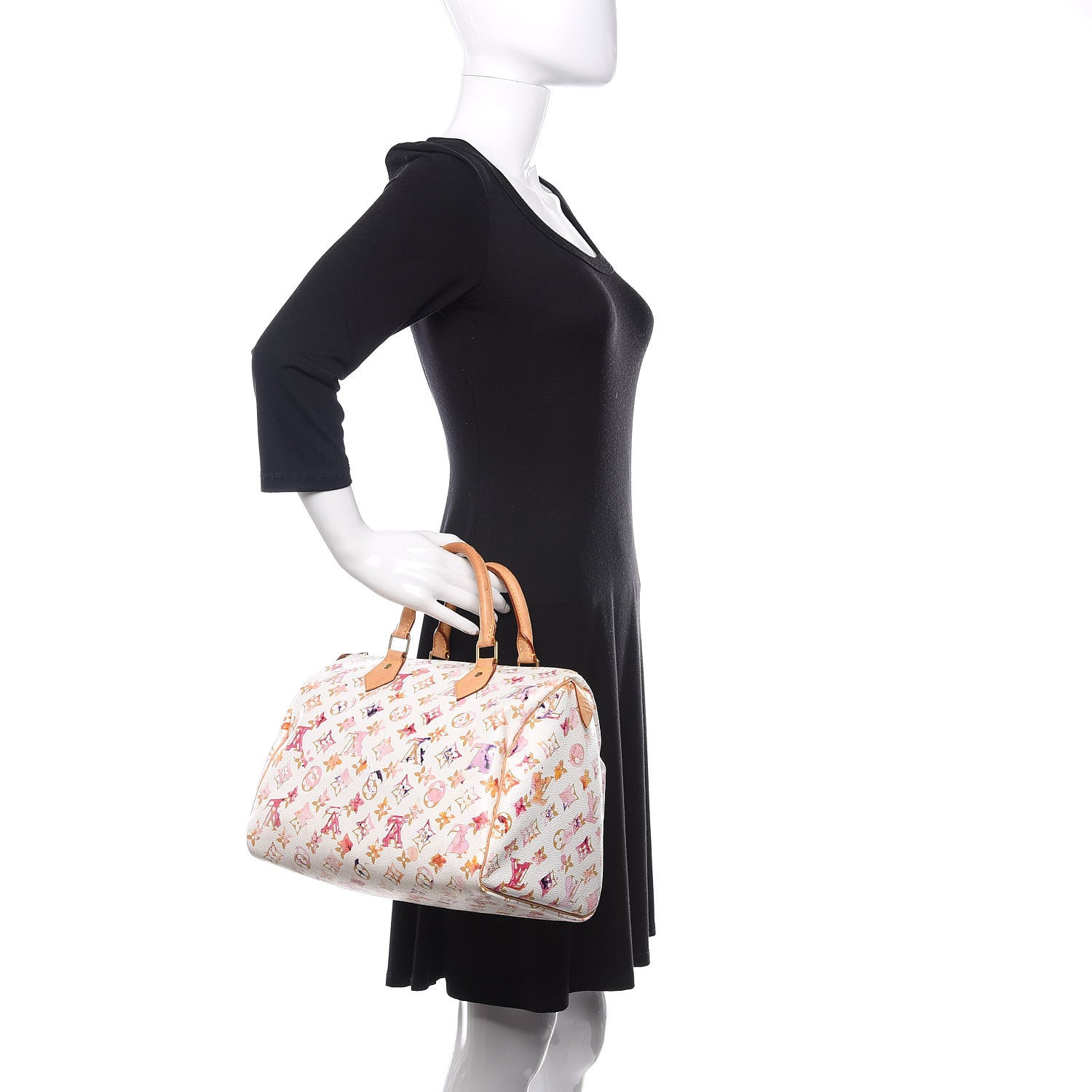 Louis Vuitton Watercolor Aquarelle Speedy 30 White 2 of 19