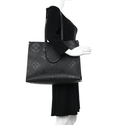 Louis Vuitton Empreinte Monogram Giant Onthego GM Black 2 of 11