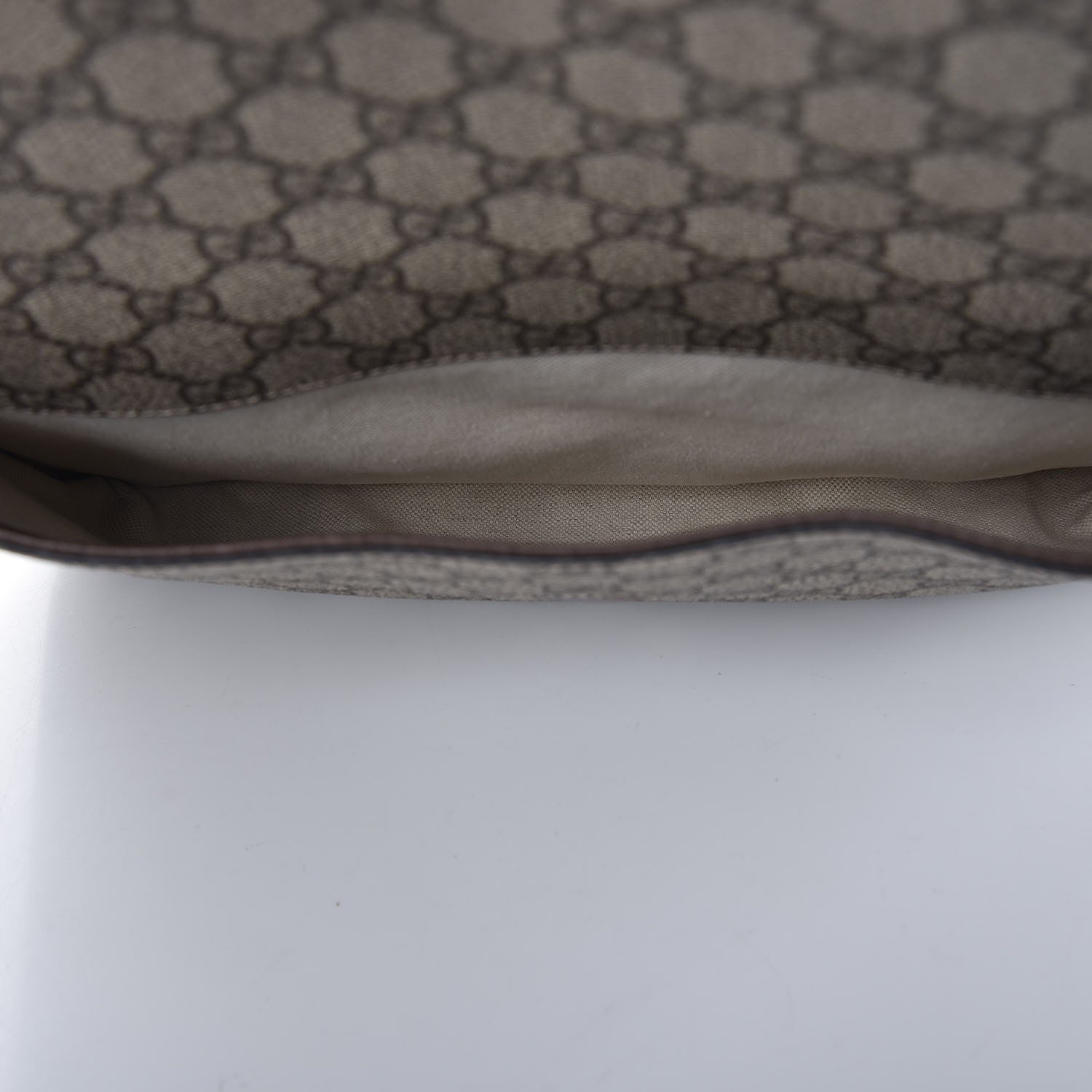 Gucci GG Supreme Monogram Web Neo Vintage Double Flap Messenger Bag Beige New Acero 6 of 9