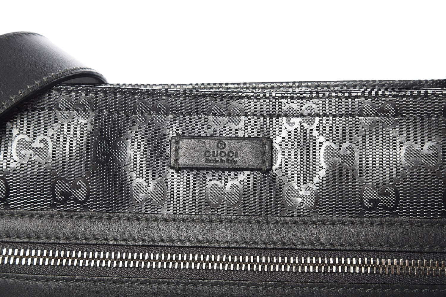 Gucci Imprime Monogram Small Flat Messenger Bag Platinum Grey 8 of 8