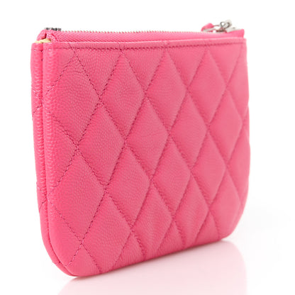 Chanel Caviar Quilted Small Chanel 19 Mini Pouch Dark Pink 3 of 11