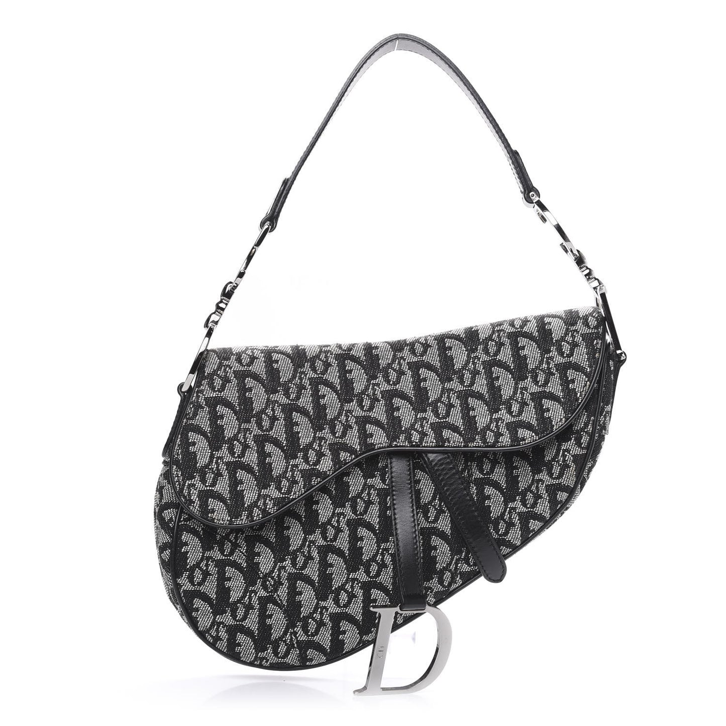 Monogram Saddle Bag Black