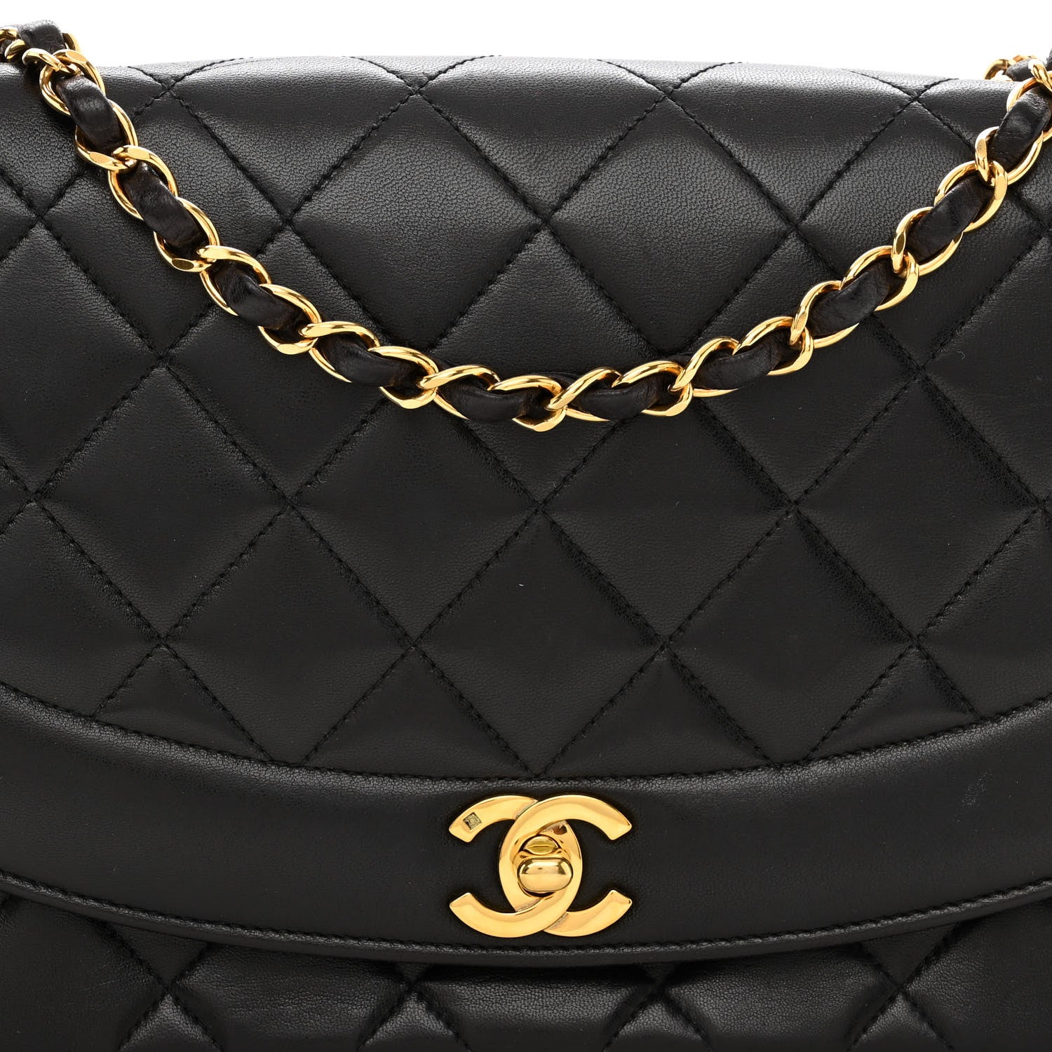Chanel Lambskin Quilted Medium Single Flap Black 8 of 11