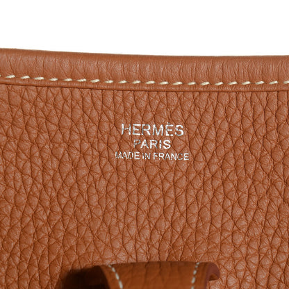 Hermes Taurillon Clemence Evelyne III PM Gold 6 of 15