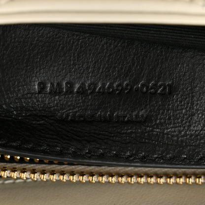 Saint Laurent Calfskin Y Quilted Monogram Small Loulou Chain Satchel Crema Soft 13 of 19