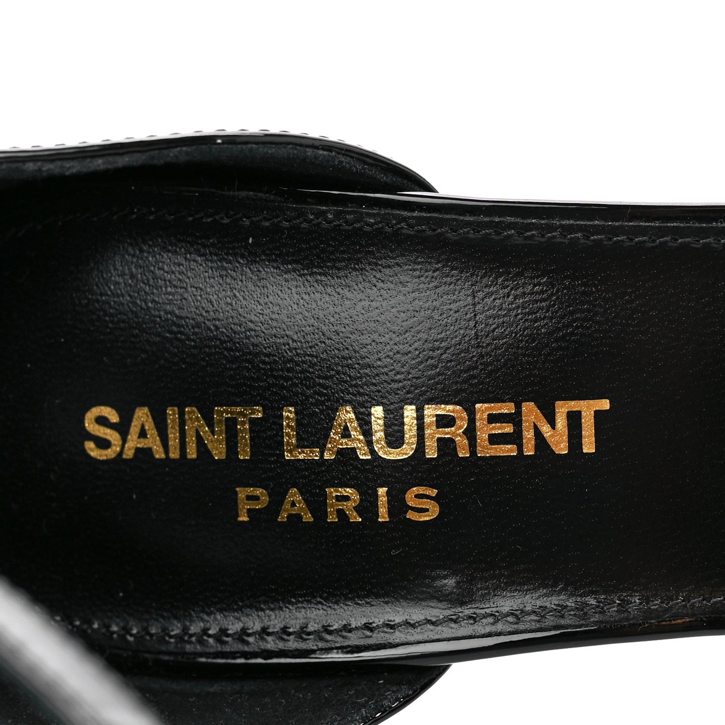 Patent Calfskin Opyum 110 Sandals 37 Black