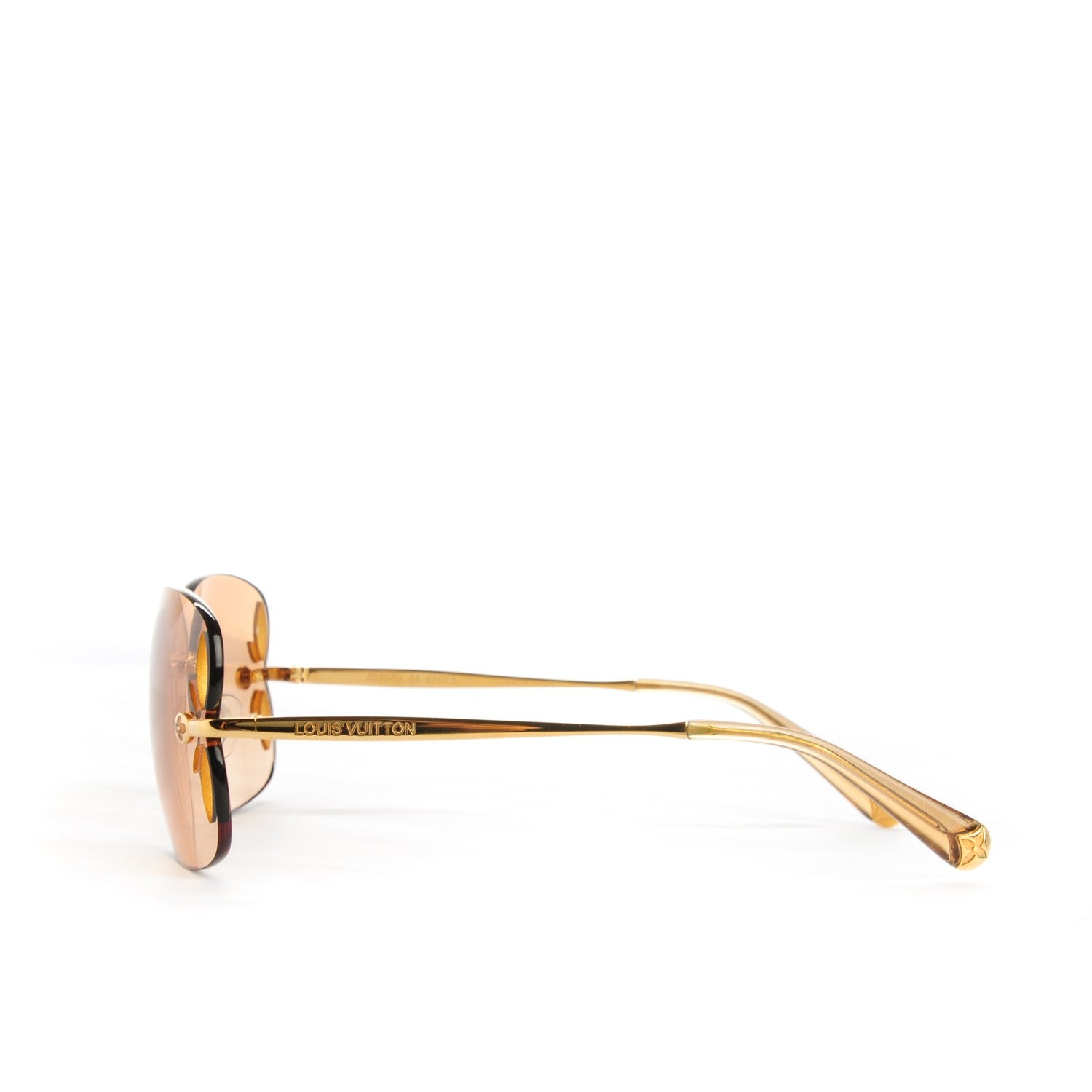 Louis Vuitton Lily Sunglasses Z0307U Gold 2 of 4