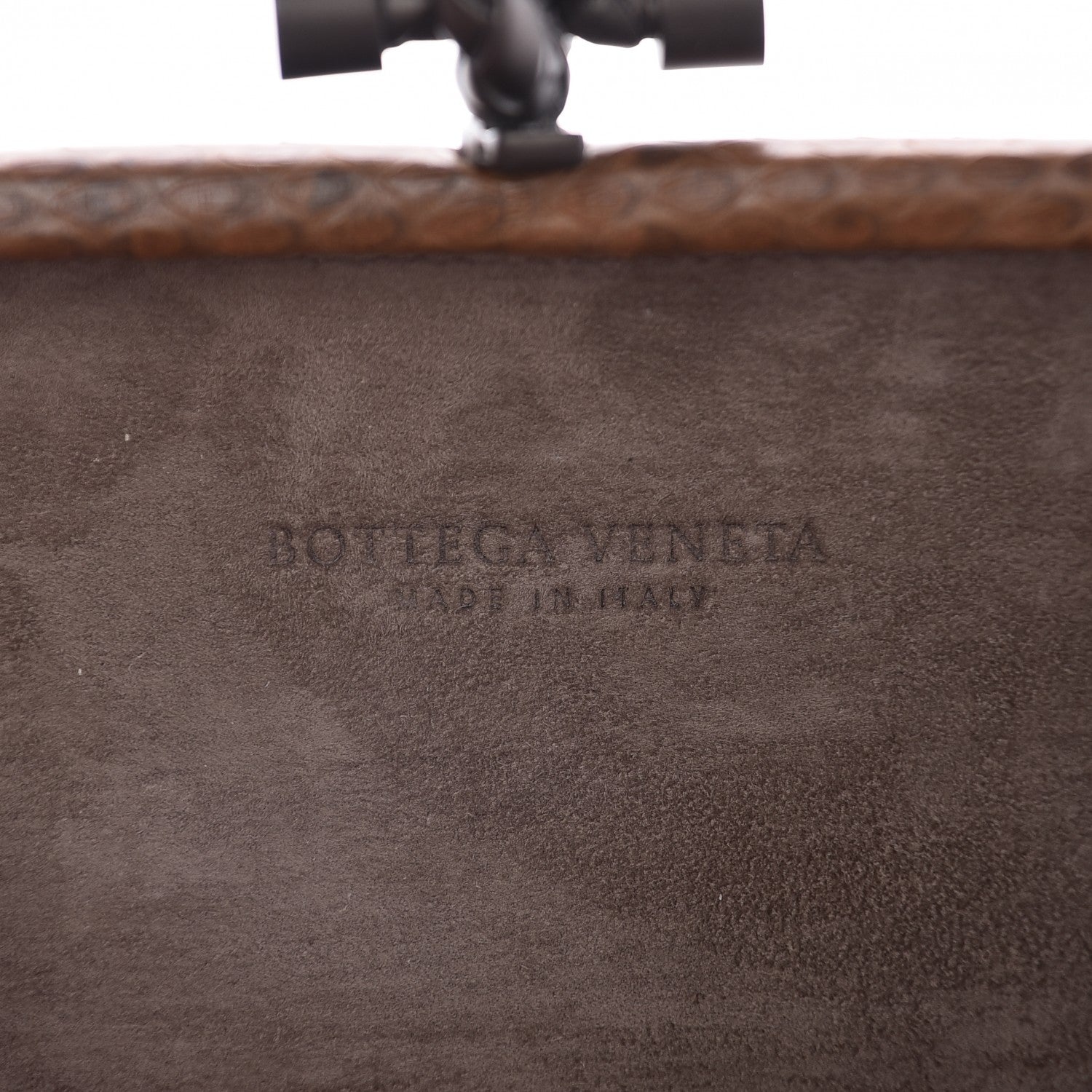Bottega Veneta Karung Intrecciato Knot Clutch Cigar 6 of 6